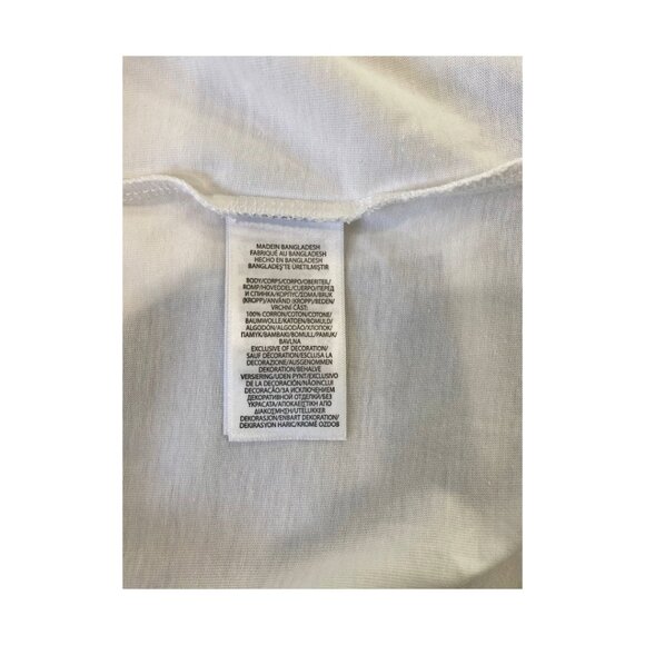 NWT Polo Ralph Lauren Logo Print Crew Neck T-Shirts Color White Size L, XXL - Picture 4 of 4